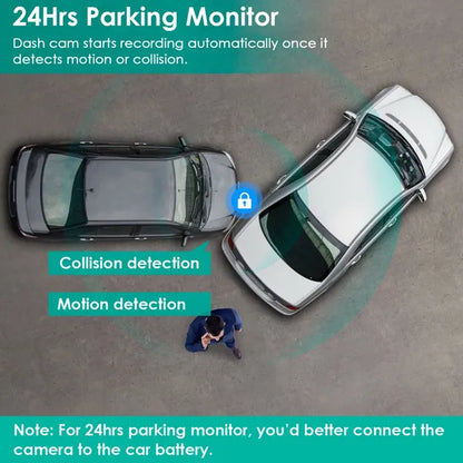 Triple Lens Car Dash Camera with Night Vision & G-Sensor 🚗📹