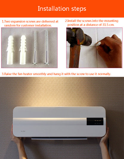 Smart Wall Heater with Timer & Remote 2000w