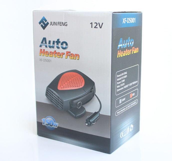 12V Portable Auto Heater Fan – Fast Heating Car Defroster & Cooling Fan for Windshield