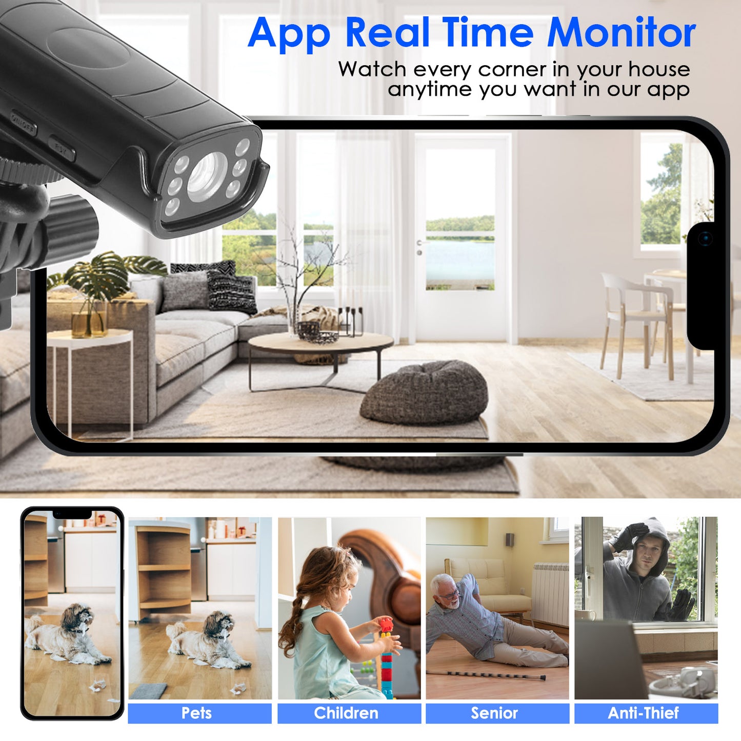 Wireless Car Backup Camera with Night Vision & App Control