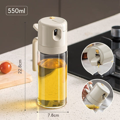 2 in 1 Oil Sprayer & Pourer Bottle – BBQ & Baking