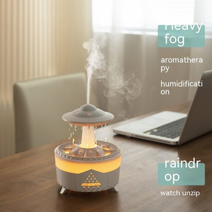 UFO Raindrop Humidifier with LED Night Light