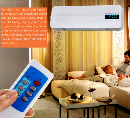 Smart Wall Heater with Timer & Remote 2000w