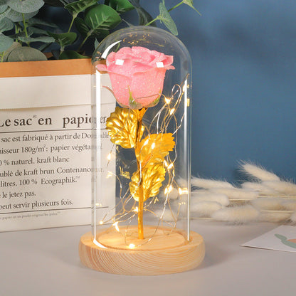 Eternal Rose LED Light in Glass Dome