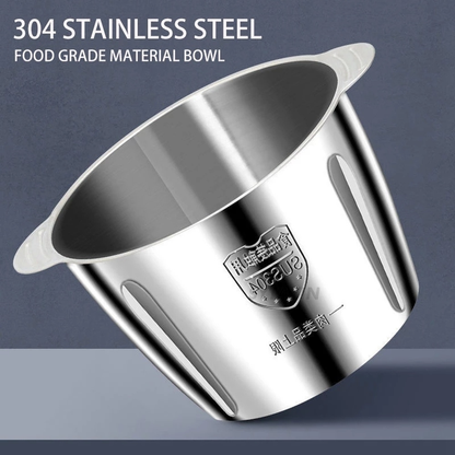 Electric Stainless Steel Food Chopper – Powerful Meat & Vegetable Grinder