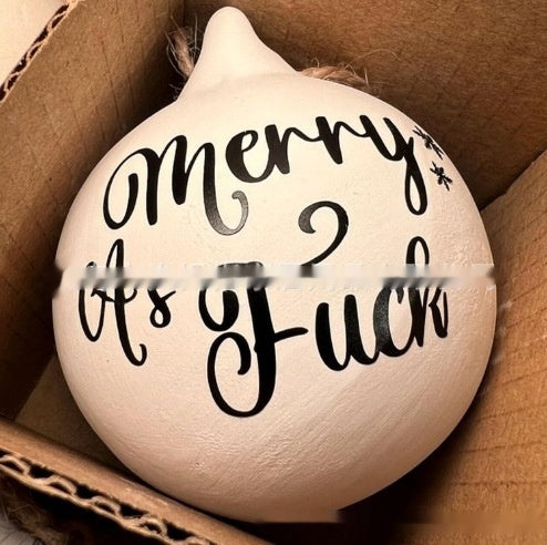 Funny Christmas Ornament – “It’s Christmas Bitches” Holiday Prank Tree Decoration