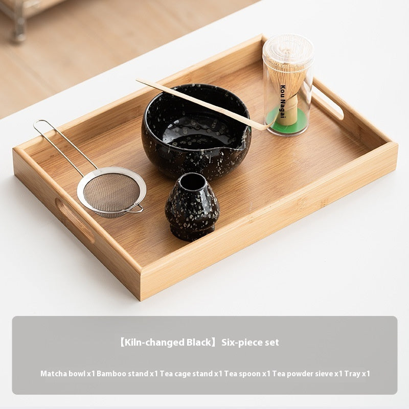 Matcha Tea Set – Bamboo Whisk, Bowl & Fine Mesh Strainer