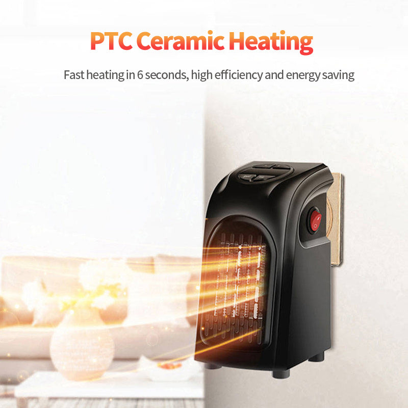 Mini Electric Fan Heater with PTC Ceramic Heating – Portable Winter Room Heater for Home & Office