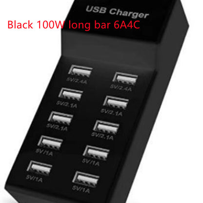 10-Port USB Charging Station with Smart IC