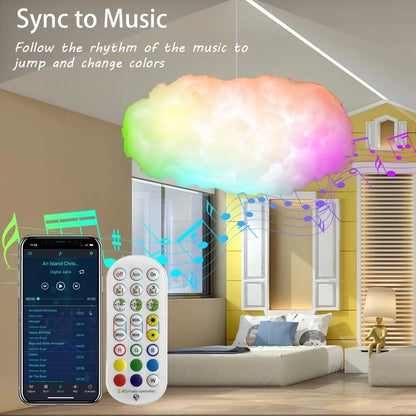 USB RGB Cloud Lightning Decorative Light