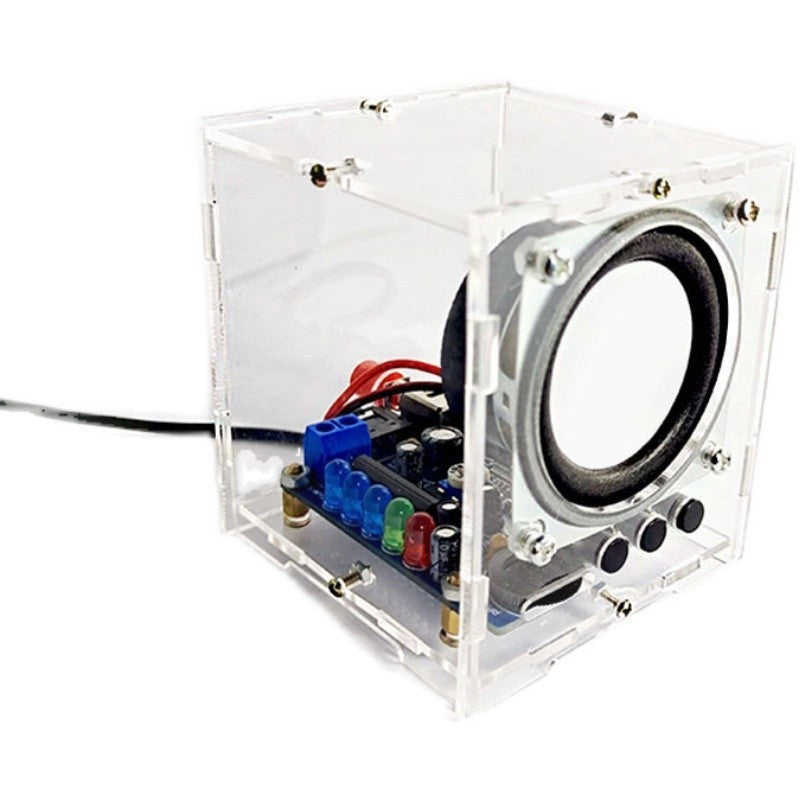 Bluetooth Speaker Electronic Kit – DIY Mini Speaker with Transparent Case