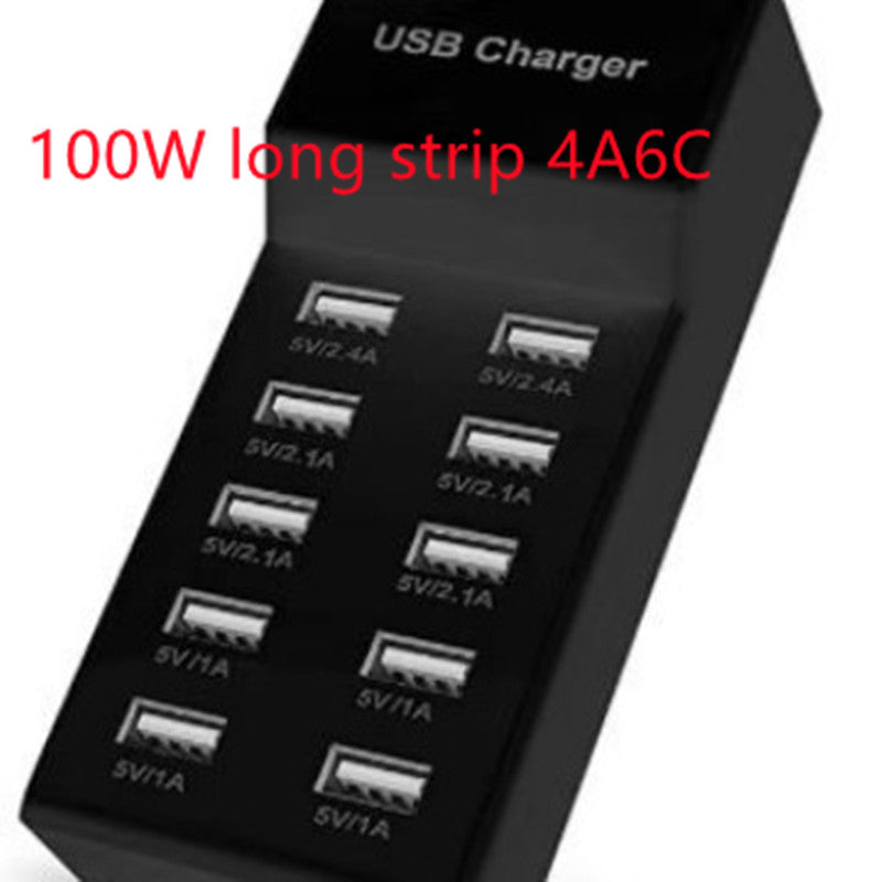 10 Port USB Charging Station – Multi-Device Fast Charging Hub with Smart IC Protection for Home & Office