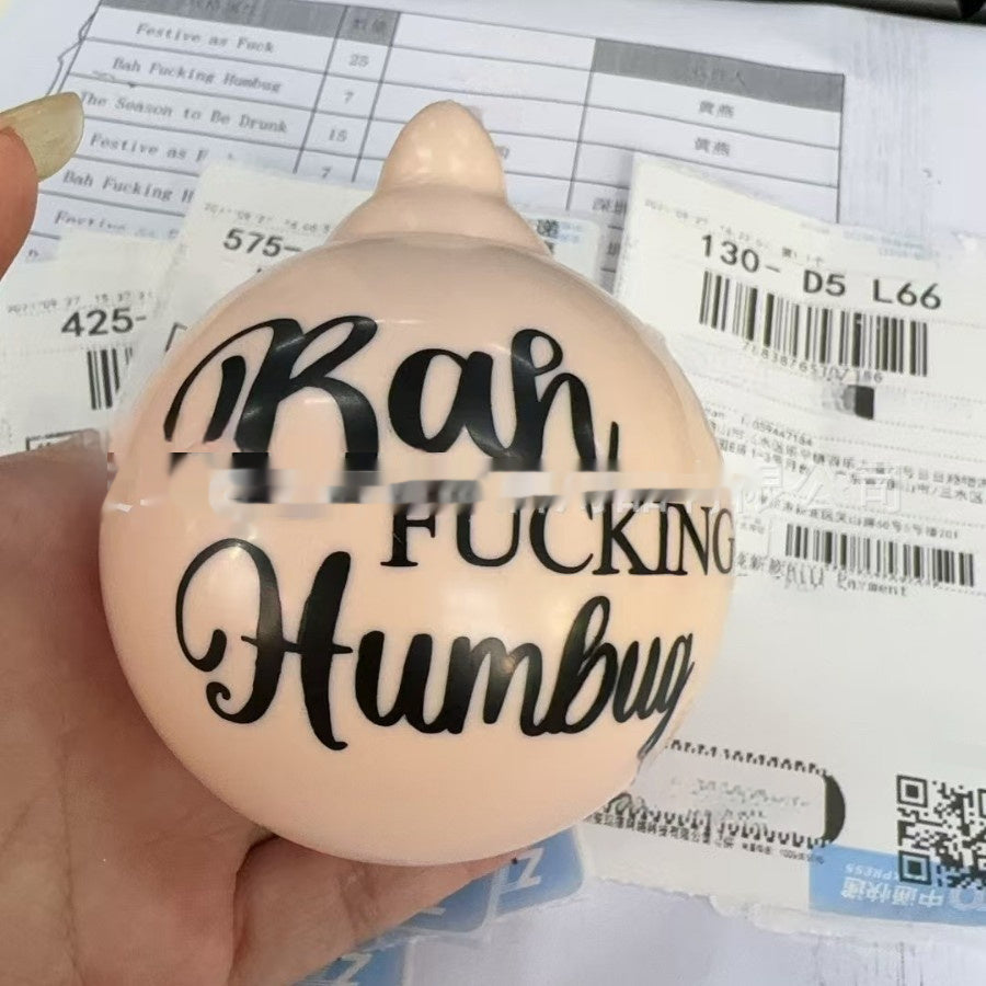 Funny Christmas Ornament – “It’s Christmas Bitches” Holiday Prank Tree Decoration