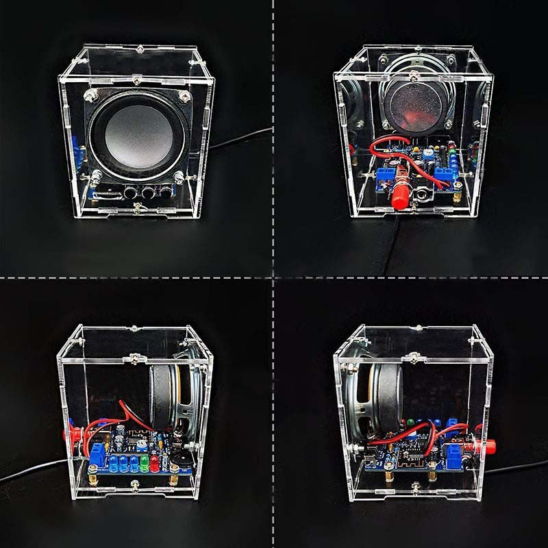 Bluetooth Speaker Electronic Kit – DIY Mini Speaker with Transparent Case