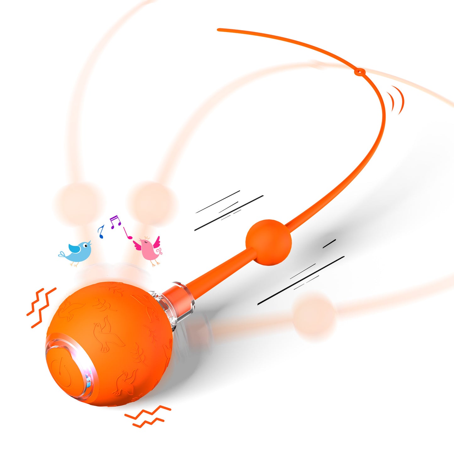 Intelligent Gravity Cat Toy Ball Strap Electric Rope Cat Teaser Toy Cat Toy