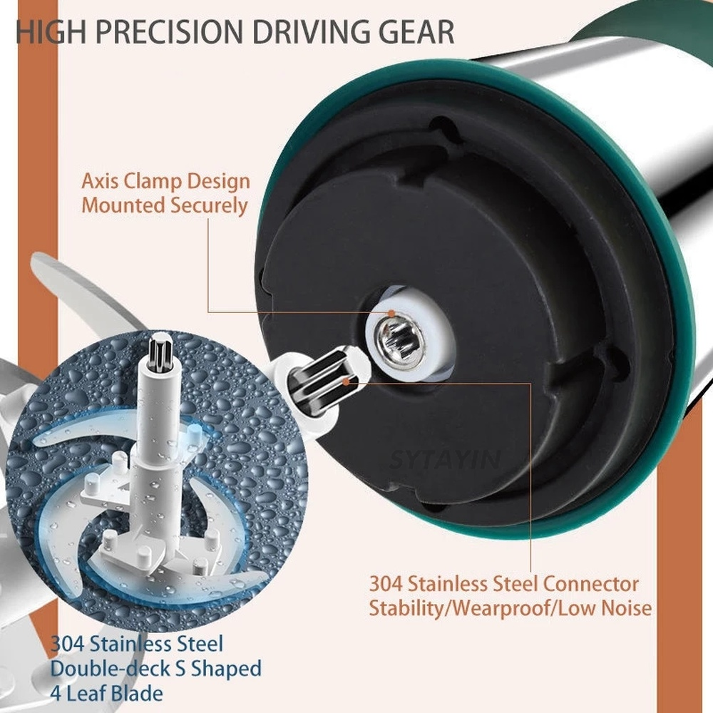 Electric Stainless Steel Food Chopper – Powerful Meat & Vegetable Grinder