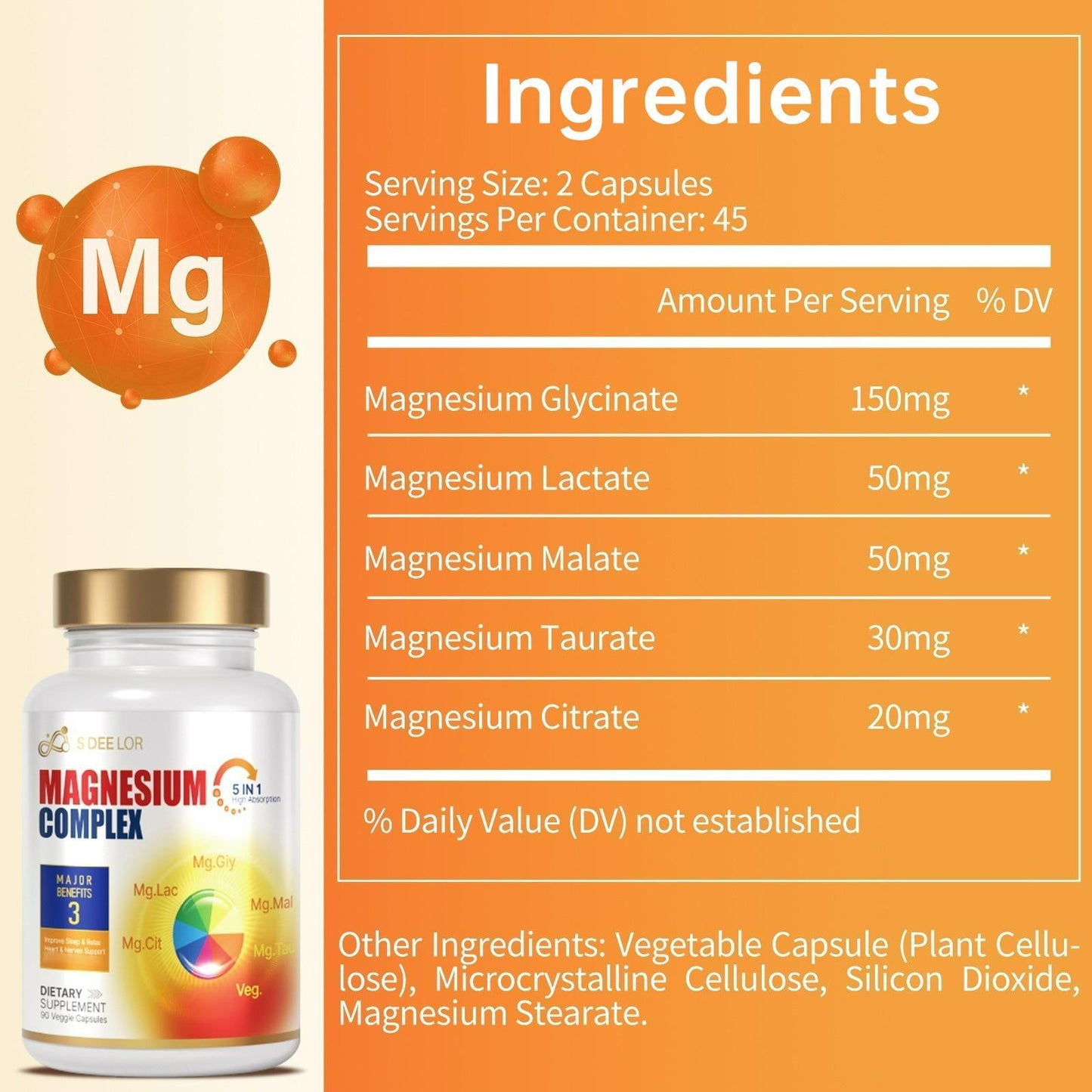 Magnesium Complex 5-in-1 Capsules