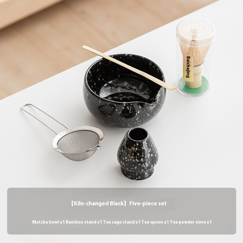Matcha Tea Set – Bamboo Whisk, Bowl & Fine Mesh Strainer