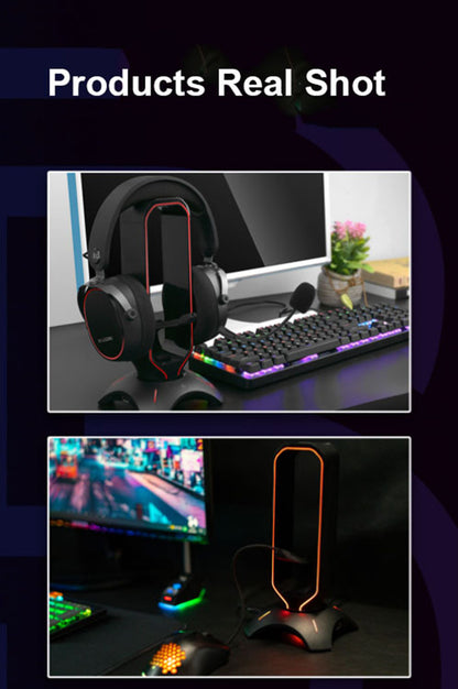 RGB Gaming Headphone Stand with LED Light
