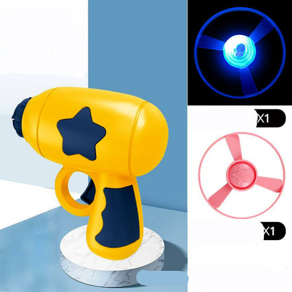 LED Flying Saucer Launcher Party Toy