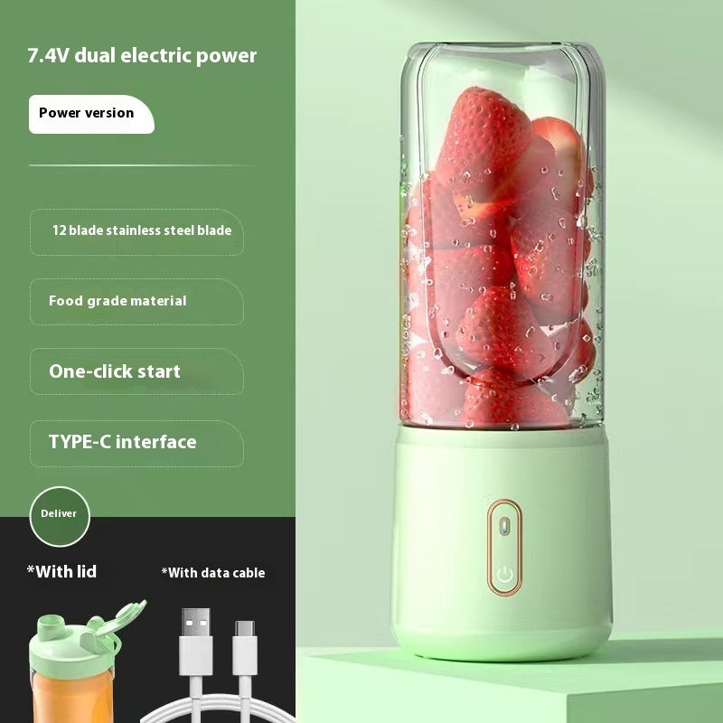 Portable USB Rechargeable Mini Blender – Personal Smoothie & Juice Maker for Travel, Home & Office