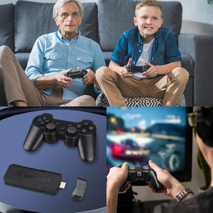 4K HD Wireless TV Game Console Stick with Built-in Games