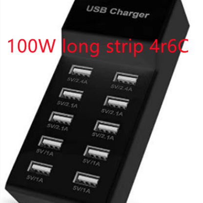 10-Port USB Charging Station with Smart IC