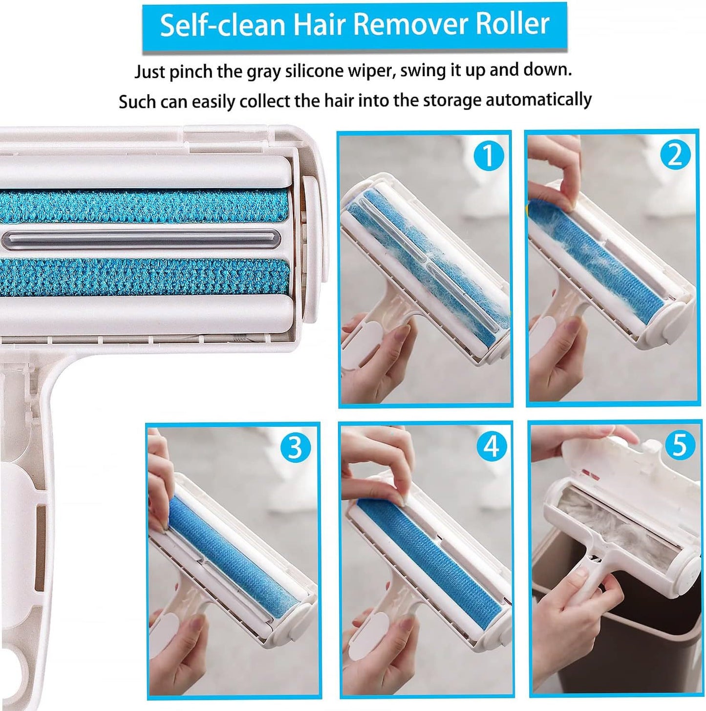 Pet Fur Remover for Sofa & ClothesLint Remover Brush