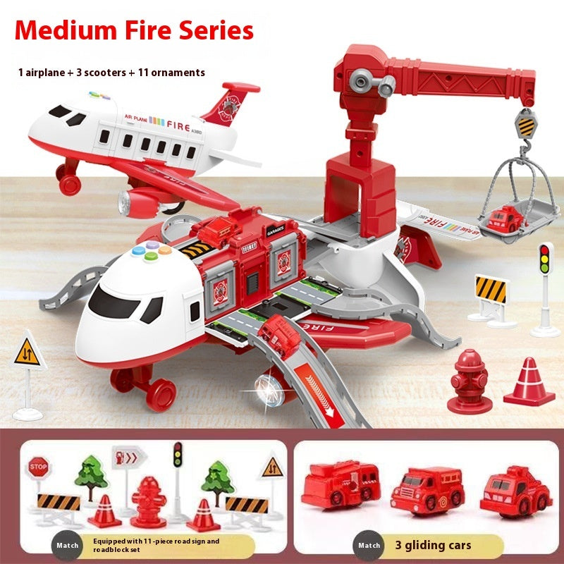 Children's Toy Catapult Track Storage Inertia Toy Car Model