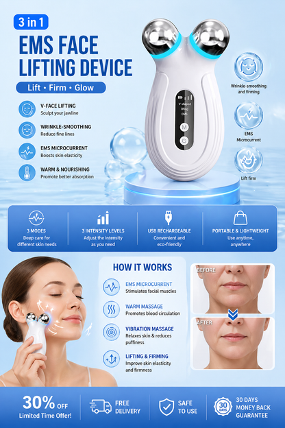EMS Face Lifting Massager Device